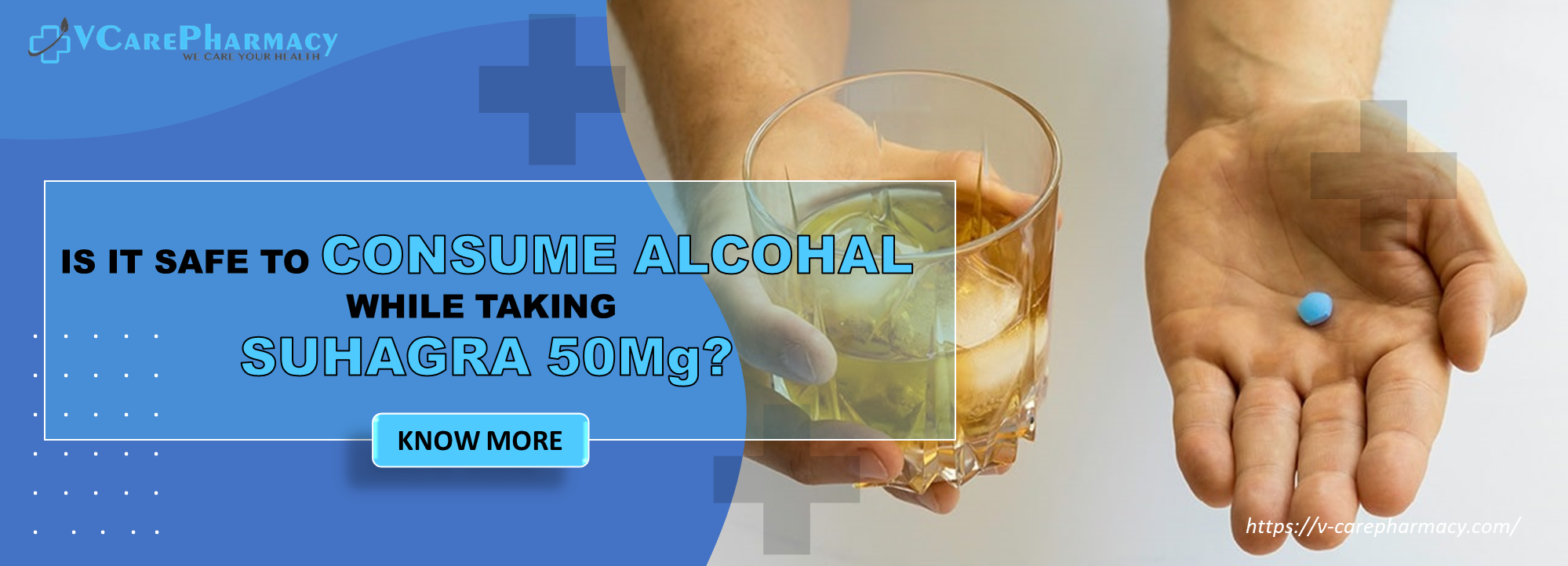 Is it safe to consume alcohol while taking Suhagra 50mg?